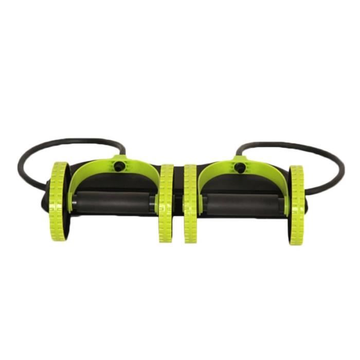 Kit Roue Abdominale 4 Pièces Avec Sangles élastiques - Outil Fitness Pour Abdos, Renforcement Musculaire - UPKOCH