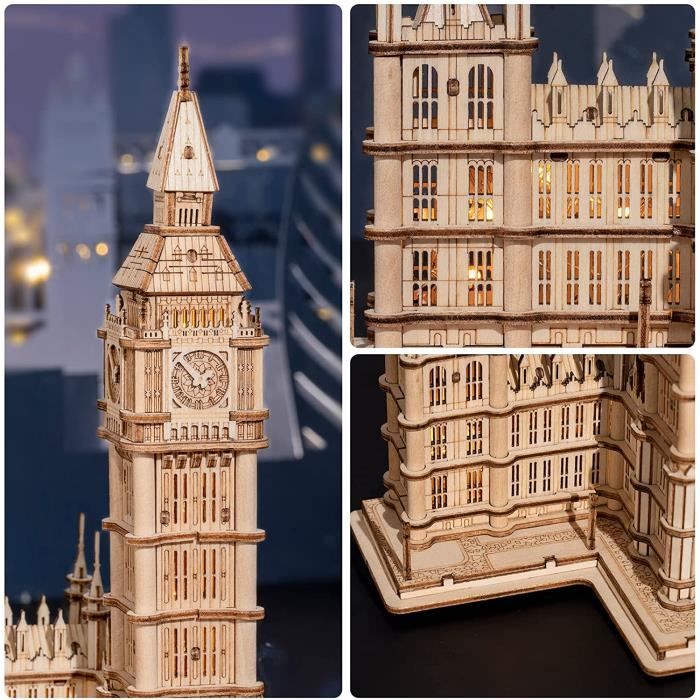 Puzzle 3D en bois Big Ben pour adultes pour construire votre propre puzzle  découpé au laser Kits de construction de construction - Cdiscount Jeux -  Jouets