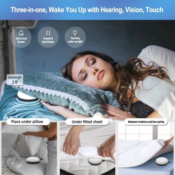 Horloge Réveil Cible – Écran LED – Alarme Personnalisable – 2 Modes – Pour Gros Dormeurs