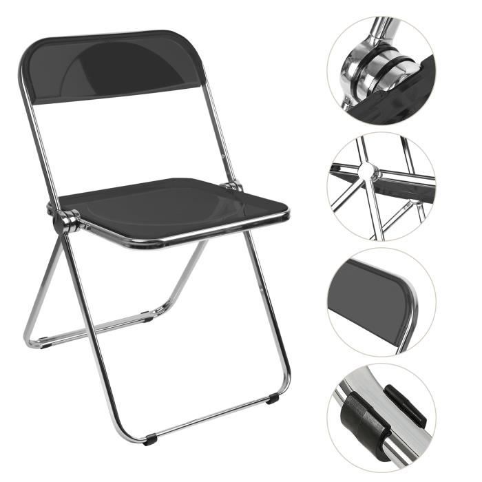 Willonin® 2 X Chaise pliable de salle à manger, Plié 88x5 cm Gain de ...