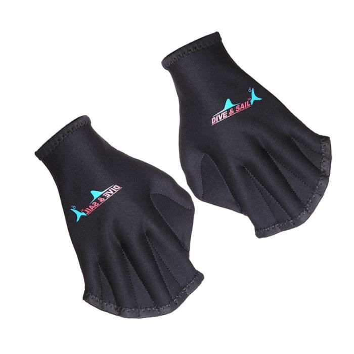 Les palmes de mains ou gants palmés pour la natation et l'aquagym