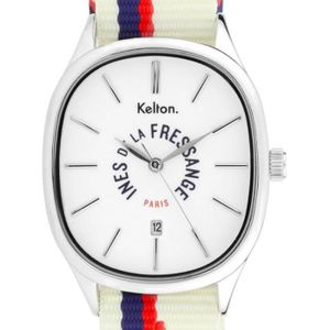 Bracelet Montre Cuir Kelton 20 Mm - Neuf Avec étiquettes, Cuir Véritable, Largeur 20 Mm