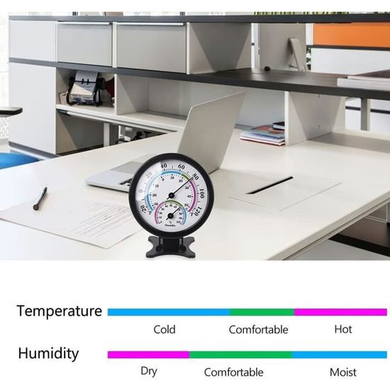 Thermomètre d'humidité, hygromètre intérieur ou extérieur – mini  thermomètre de bureau sans fil de 7,6 cm pour table, cuisine, voi -  Cdiscount Jardin