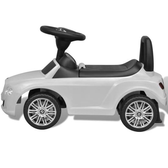 Voiture A Pousser Pousse Pied Porteur Voiture Avec Musique Pour Enfant Bentley Blanc Cdiscount Jeux Jouets