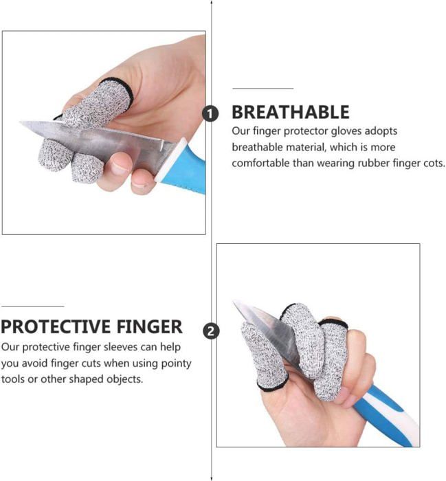 Lot De 12 Capuchons De Protection Des Doigts En Silicone Pour