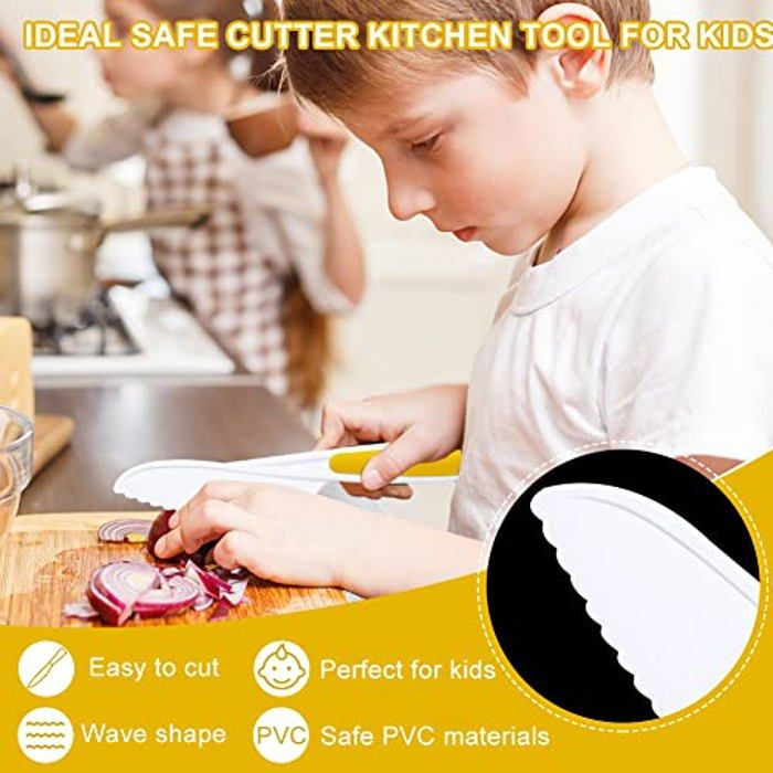 Set De 6 Couteaux Sécurisés Pour Enfants - Lames Arrondies, Ergonomiques - Pour Couper Fruits Et Légumes - Idéal Petits Chefs - 11