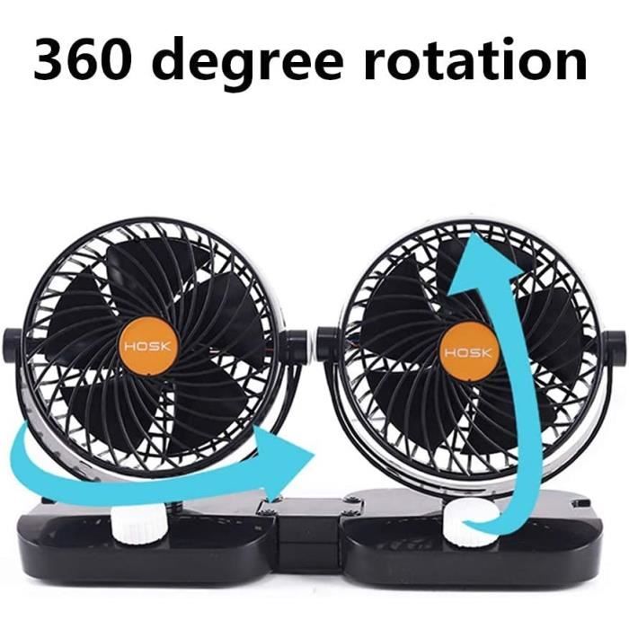 Baceyong DC 12V Voiture Allume-cigare Portable Auto, Chauffage Ventilateur De Voiture, Dégivreur Désembuage, 2 en 1 Chauffage Ventilateur De Refroidissement
