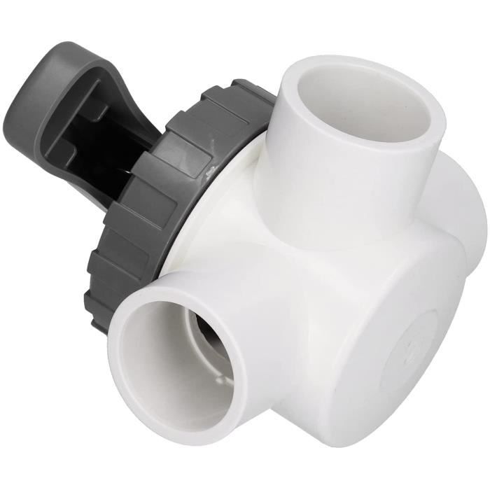 Raccord Piscine 32mm Kit Dérivation Piscine Miganeo - Vanne 3 Voies 32/38mm - Chauffage Solaire - Colliers Inox Inclus Système Filtration Piscine