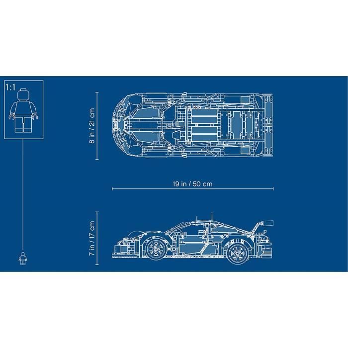 Soldes LEGO Technic - Porsche 911 RSR (42096) 2024 au meilleur prix sur