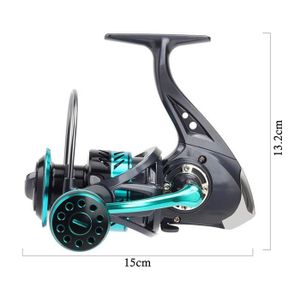 Moulinet de pêche rotatif 5000 modèle 5000 Corps en métal robuste