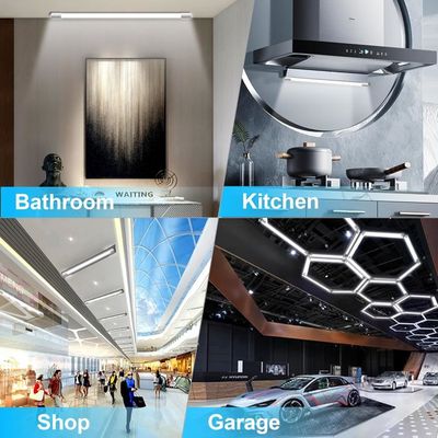 Reglette LED BERIXDEEP 40cm 18W - 4000K 1800lm, Étanche, Connectable - Pour Garage, Salle De Bain, Atelier