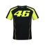 VALENTINO ROSSI VR46 Moto GP Race Logo Noir T-Shirt Officiel Nouveau