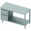 Table Inox Avec Tiroir A Gauche Et Etagere Gamme 600 Stalgast