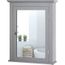 COSTWAY Armoire de Toilettes Mural avec Miroir et 2 Etagères, Etagère