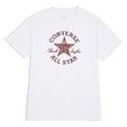 Converse T-shirt pour Femme Floral Patch Blanc 10026049-A01-0
