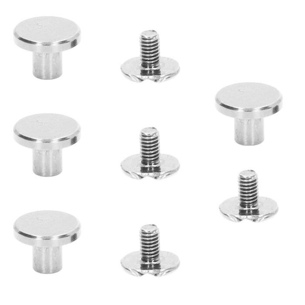 YUIvis Chicago 100 jeux de vis de reliure Chicago en métal plaqué