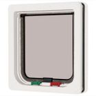 Cat Mate Chatière blanche à verrouillage à 4 voies 19,2 x 20 cm