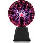 LOVEBAY 8" Boule de plasma sphère foudre cristal globe tactile lumière rougeoyante nébuleuse Lampe de table son tactile party disco-rouge 03