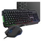 Pack Gamer 3 en 1 - The G-Lab - COMBO HELIUM - Souris Filaire - Clavier Filaire - Tapis de Souris