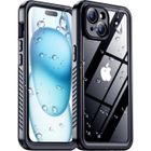 YAEFDD Coque Étanche iPhone 15, Compatible MagSafe, Protecteur Écran et Caméra Intégrés, Antichoc, Étanche IP68, Anti-Poussière