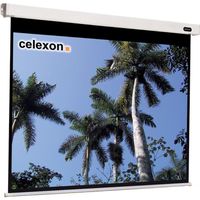 Ecran de projection motorisé CELEXON - 240 x 180 cm - Format 4:3 - Gain 1.2 - Dos noir opaque