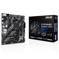 ASUS PRIME B550M-K ARGB - Carte mère Micro ATX Socket AM4 AMD B550 - 2x DDR4 - M.2 PCIe 4.0 - USB 3.0 - PCI-Express 4.0 16x