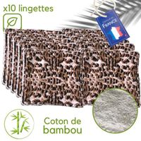 x10 Lingette Coton de bambou Ultra Doux écologique Lavable Tampon sain, Démaquillant Fibre de Bambou Tampons En Coton