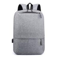 gris - sac à dos ultraléger pour homme et femme, accessoire mince pour le travail au bureau, 15.6 pouces