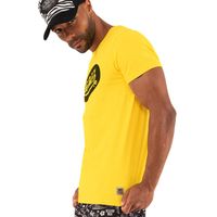 Von Dutch Tee shirt homme 100% coton, t-shirt homme FRONT, regular fit, col rond & manches courtes - jaune taille XL