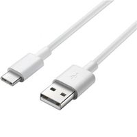 Cable USB-C pour Xiaomi POCO X3 NFC - POCO X3 PRO - POCO M3 - POCO F3  - Cable chargeur Type USB-C Blanc 1 Mètre Phonillico®