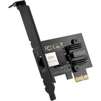 XIAOLO 2.5GBase-T PCIe Adaptateur réseau 2.5G-1G-100Mbps PCI Express Gigabit Ethernet Carte RJ45 LAN Carte Réseau pour PC Suppor107