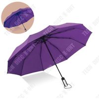 TD® 106cm Parapluie pare-soleil coupe-vent Sunproof Ouverture - fermeture automatique pour une seule main Pourpre
