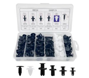 Kit De Fixation Voiture 72 Pièces - Clips U, Vis, écrous - Pour Pare-boues, Carrosserie - Nylon Et Métal - Réparation Auto