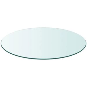 PLATEAU DE TABLE WXS Dessus de table ronde en verre trempé 500 mm  