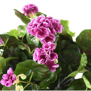 FLEUR ARTIFICIELLE Plante fleurie artificielle - Géranium en piquet -