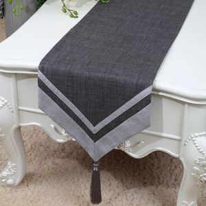 RYC Chemin de Table Linge de Table Nappe En Lin Qualité Art Table Moderne Décorations de Noël Décorations de Saison Maison Mariage 33x150cm YBX