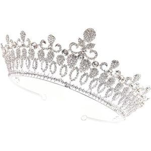 DIADÈME Bandeau en cristal diadème en cristal pour femmes couronne avec strass peigne accessoire de cheveux pour princesse fête d'anni[511]