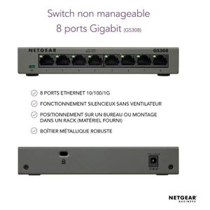 Brancher le commutateur Ethernet