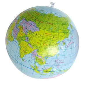 3 X Gonflable Globe Terrestre Carte Atlas Terre Kids géographie jouets ballon de plage cadeau 