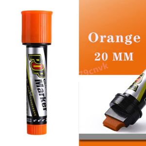 MARQUEUR 20mm Orange - Feutre Marqueurs Affiche Publicitair