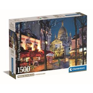 PUZZLE Clementoni - 1500p Paris Montmartre - 59,2 x 84,3 