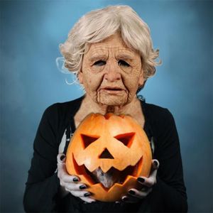 MASQUE DÉCORATIF Dioche Masque Halloween en latex visage sorcier ef