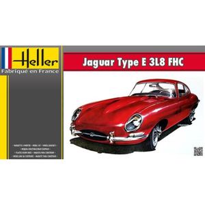 VOITURE À CONSTRUIRE Maquette Voiture - HELLER - Jaguar Type E 3L8 FHC 