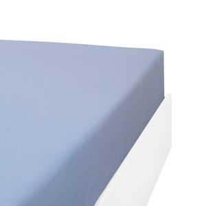 Drap housse flanelle unie 90x200 cm 100% coton WALES gris