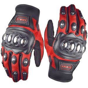 GANTS - SOUS-GANTS gants de Moto respirants d'été SU33,gants de course pour motocyclette,gants d'équitation pour Motocross,Guantes - SU35 Red[F5]