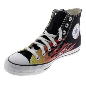 converse noir flamme