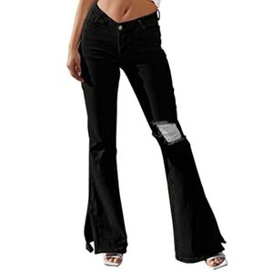 De Bijenkorf Femme Vêtements Pantalons & Jeans Jeans Bootcut jeans Jean évasé taille haute avec stretch Raval 