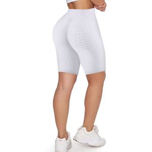 SHORT DE SPORT JANZDIYS Short de Sport pour Femme-S-XL-Blanc-Leggings Taille Haute-Leggings de Sport à la Mode-Pour Yoga/Gym/Fitness/Jogging