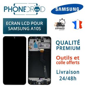 ECRAN DE TÉLÉPHONE Écran complet LCD + Tactile Samsung A10S avec châssis + Outils, stock FR