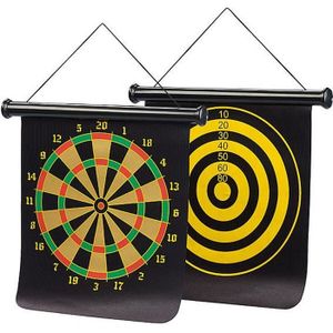 Jeu Extérieur Familial Cible Fléchettes Magnétiques Enfants - Jeu Double Face 38cm Sécurisé 5-15 Ans Jeux De Flechette Electronique